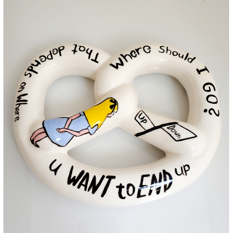 Alice - bagel for hanging on a wall